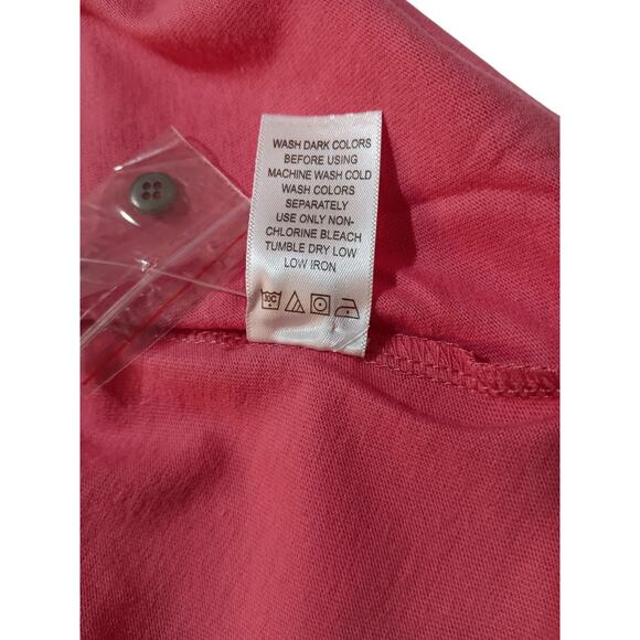 NEW WOMAN WITHIN Top Blouse Plus 2X 26/28 Eyelet Inset Short Sleeves‎ Comfort - Picture 5 of 8